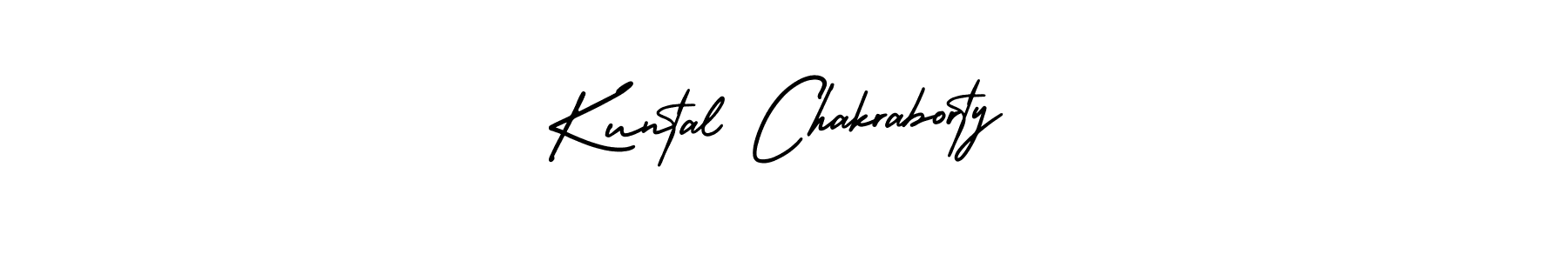 How to make Kuntal Chakraborty name signature. Use AmerikaSignatureDemo-Regular style for creating short signs online. This is the latest handwritten sign. Kuntal Chakraborty signature style 3 images and pictures png
