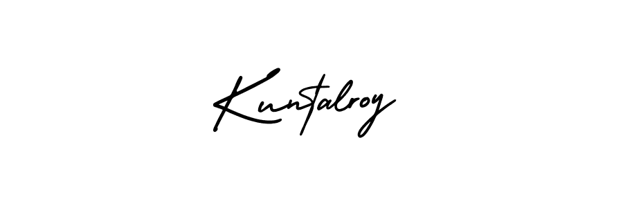 Use a signature maker to create a handwritten signature online. With this signature software, you can design (AmerikaSignatureDemo-Regular) your own signature for name Kuntalroy. Kuntalroy signature style 3 images and pictures png