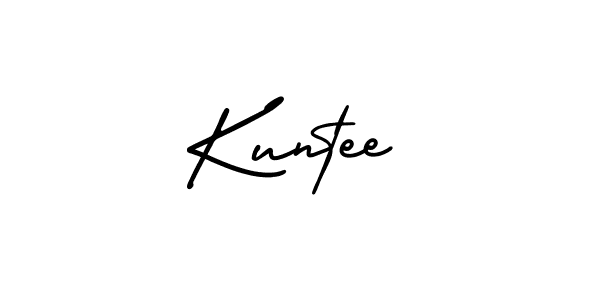 AmerikaSignatureDemo-Regular is a professional signature style that is perfect for those who want to add a touch of class to their signature. It is also a great choice for those who want to make their signature more unique. Get Kuntee name to fancy signature for free. Kuntee signature style 3 images and pictures png