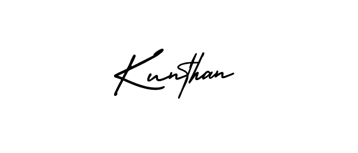 Make a beautiful signature design for name Kunthan. Use this online signature maker to create a handwritten signature for free. Kunthan signature style 3 images and pictures png