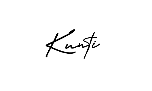 Similarly AmerikaSignatureDemo-Regular is the best handwritten signature design. Signature creator online .You can use it as an online autograph creator for name Kunti. Kunti signature style 3 images and pictures png