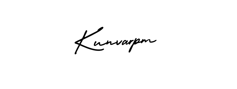 Similarly AmerikaSignatureDemo-Regular is the best handwritten signature design. Signature creator online .You can use it as an online autograph creator for name Kunvarpm. Kunvarpm signature style 3 images and pictures png