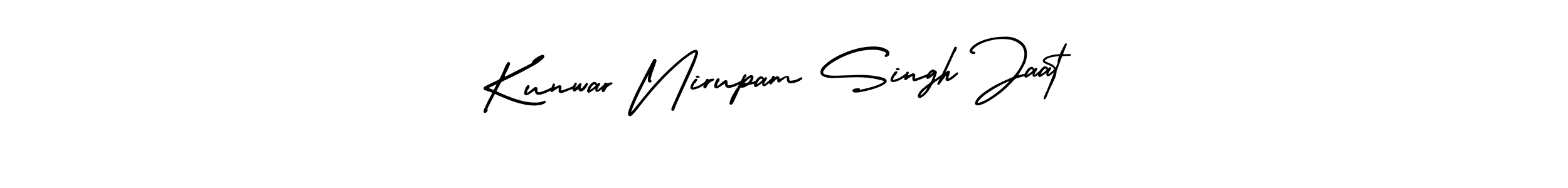 This is the best signature style for the Kunwar Nirupam Singh Jaat name. Also you like these signature font (AmerikaSignatureDemo-Regular). Mix name signature. Kunwar Nirupam Singh Jaat signature style 3 images and pictures png