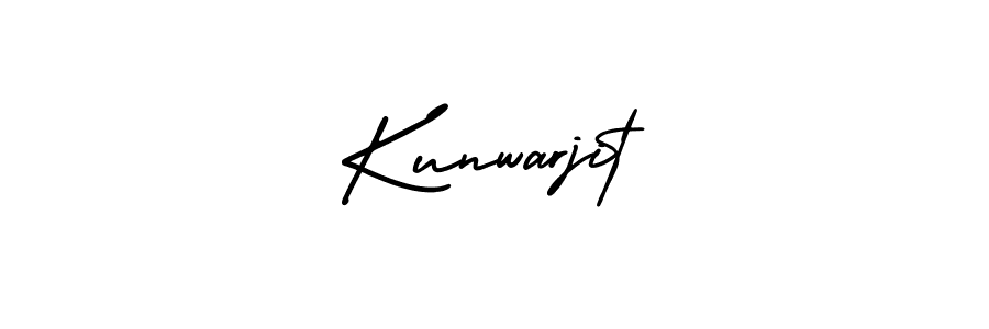 Make a beautiful signature design for name Kunwarjit. With this signature (AmerikaSignatureDemo-Regular) style, you can create a handwritten signature for free. Kunwarjit signature style 3 images and pictures png