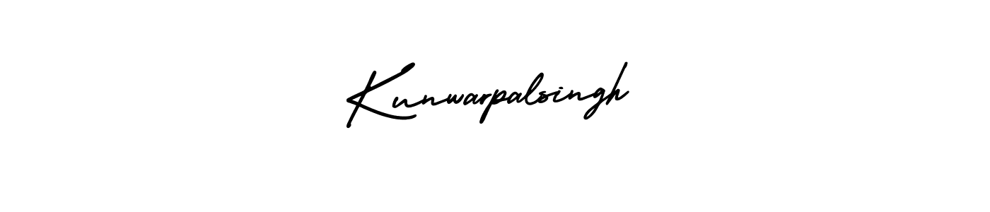 How to make Kunwarpalsingh signature? AmerikaSignatureDemo-Regular is a professional autograph style. Create handwritten signature for Kunwarpalsingh name. Kunwarpalsingh signature style 3 images and pictures png