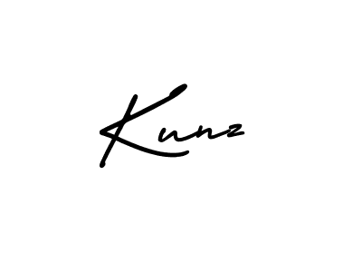 Use a signature maker to create a handwritten signature online. With this signature software, you can design (AmerikaSignatureDemo-Regular) your own signature for name Kunz. Kunz signature style 3 images and pictures png