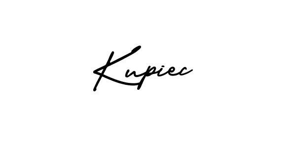 Kupiec stylish signature style. Best Handwritten Sign (AmerikaSignatureDemo-Regular) for my name. Handwritten Signature Collection Ideas for my name Kupiec. Kupiec signature style 3 images and pictures png