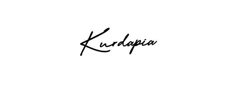 It looks lik you need a new signature style for name Kurdapia. Design unique handwritten (AmerikaSignatureDemo-Regular) signature with our free signature maker in just a few clicks. Kurdapia signature style 3 images and pictures png