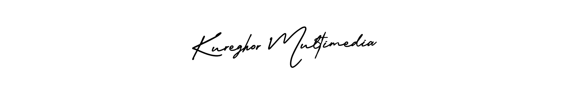 Make a beautiful signature design for name Kureghor Multimedia. With this signature (AmerikaSignatureDemo-Regular) style, you can create a handwritten signature for free. Kureghor Multimedia signature style 3 images and pictures png