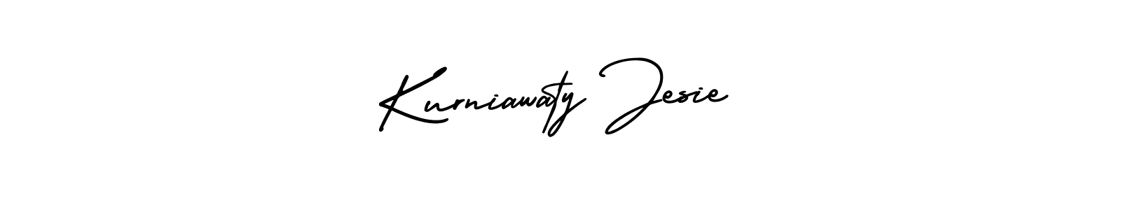 Also You can easily find your signature by using the search form. We will create Kurniawaty Jesie name handwritten signature images for you free of cost using AmerikaSignatureDemo-Regular sign style. Kurniawaty Jesie signature style 3 images and pictures png