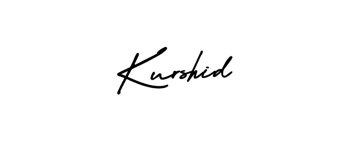 You should practise on your own different ways (AmerikaSignatureDemo-Regular) to write your name (Kurshid) in signature. don't let someone else do it for you. Kurshid signature style 3 images and pictures png