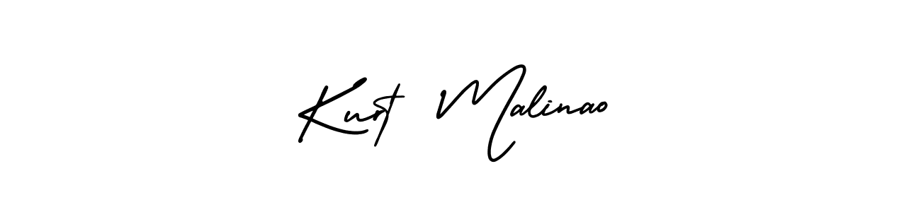 How to make Kurt  Malinao name signature. Use AmerikaSignatureDemo-Regular style for creating short signs online. This is the latest handwritten sign. Kurt  Malinao signature style 3 images and pictures png