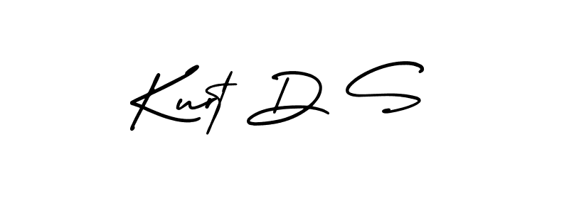 Use a signature maker to create a handwritten signature online. With this signature software, you can design (AmerikaSignatureDemo-Regular) your own signature for name Kurt D S. Kurt D S signature style 3 images and pictures png