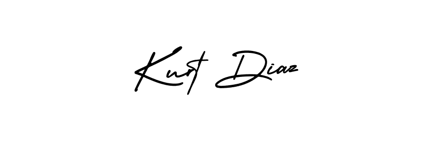 How to make Kurt Diaz name signature. Use AmerikaSignatureDemo-Regular style for creating short signs online. This is the latest handwritten sign. Kurt Diaz signature style 3 images and pictures png