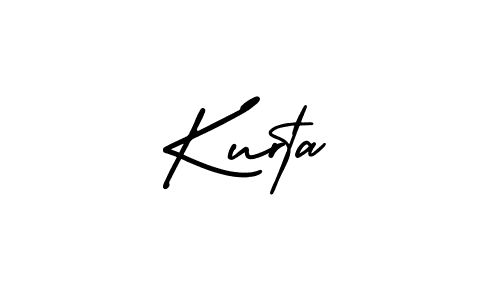 How to make Kurta name signature. Use AmerikaSignatureDemo-Regular style for creating short signs online. This is the latest handwritten sign. Kurta signature style 3 images and pictures png