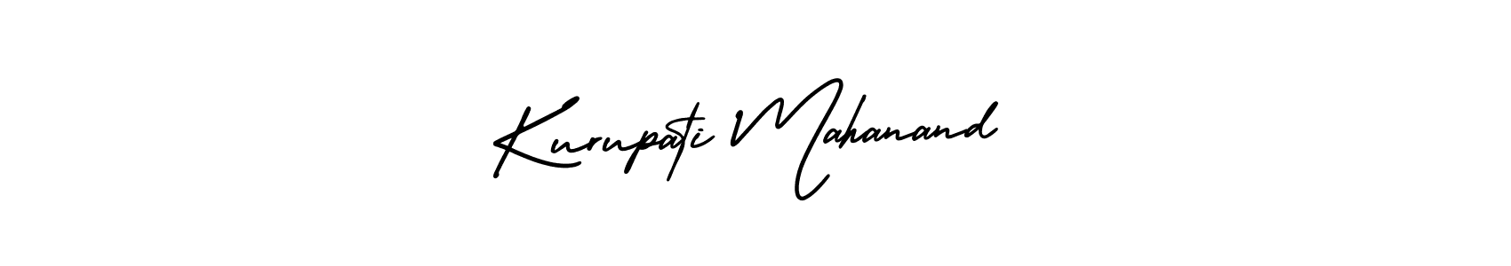 How to make Kurupati Mahanand name signature. Use AmerikaSignatureDemo-Regular style for creating short signs online. This is the latest handwritten sign. Kurupati Mahanand signature style 3 images and pictures png