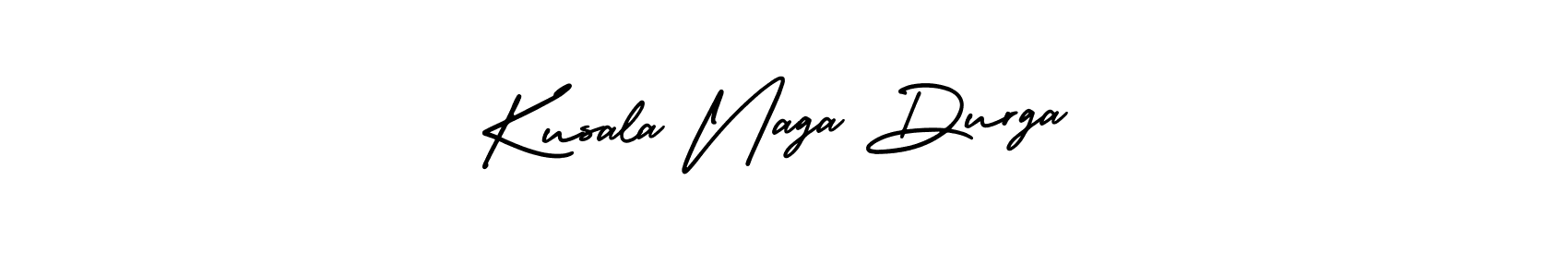 Create a beautiful signature design for name Kusala Naga Durga. With this signature (AmerikaSignatureDemo-Regular) fonts, you can make a handwritten signature for free. Kusala Naga Durga signature style 3 images and pictures png