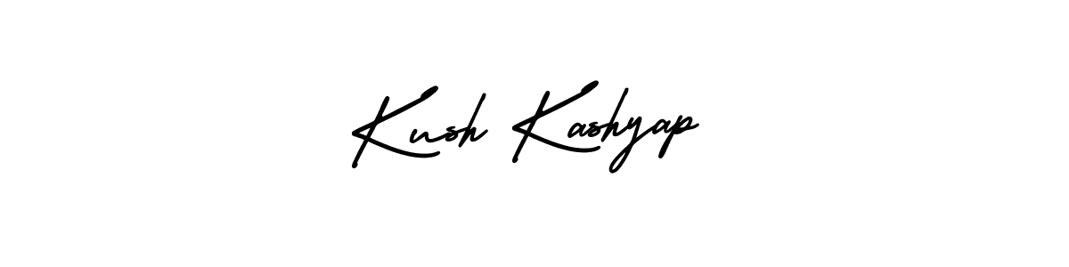 Create a beautiful signature design for name Kush Kashyap. With this signature (AmerikaSignatureDemo-Regular) fonts, you can make a handwritten signature for free. Kush Kashyap signature style 3 images and pictures png