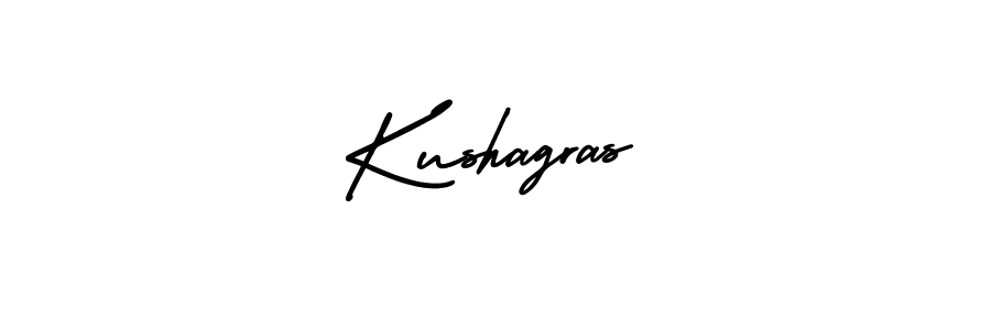 Use a signature maker to create a handwritten signature online. With this signature software, you can design (AmerikaSignatureDemo-Regular) your own signature for name Kushagras. Kushagras signature style 3 images and pictures png