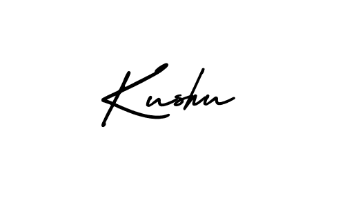 Kushu stylish signature style. Best Handwritten Sign (AmerikaSignatureDemo-Regular) for my name. Handwritten Signature Collection Ideas for my name Kushu. Kushu signature style 3 images and pictures png
