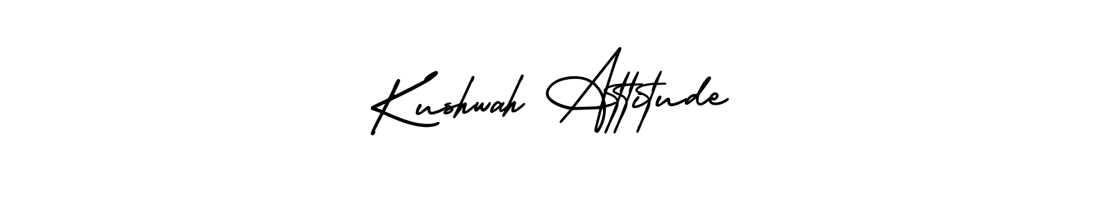 How to make Kushwah Attitude signature? AmerikaSignatureDemo-Regular is a professional autograph style. Create handwritten signature for Kushwah Attitude name. Kushwah Attitude signature style 3 images and pictures png