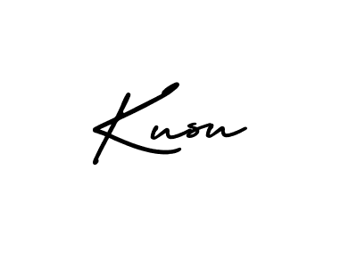 You should practise on your own different ways (AmerikaSignatureDemo-Regular) to write your name (Kusu) in signature. don't let someone else do it for you. Kusu signature style 3 images and pictures png