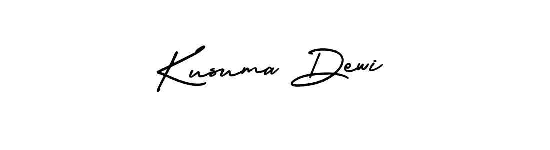 It looks lik you need a new signature style for name Kusuma Dewi. Design unique handwritten (AmerikaSignatureDemo-Regular) signature with our free signature maker in just a few clicks. Kusuma Dewi signature style 3 images and pictures png