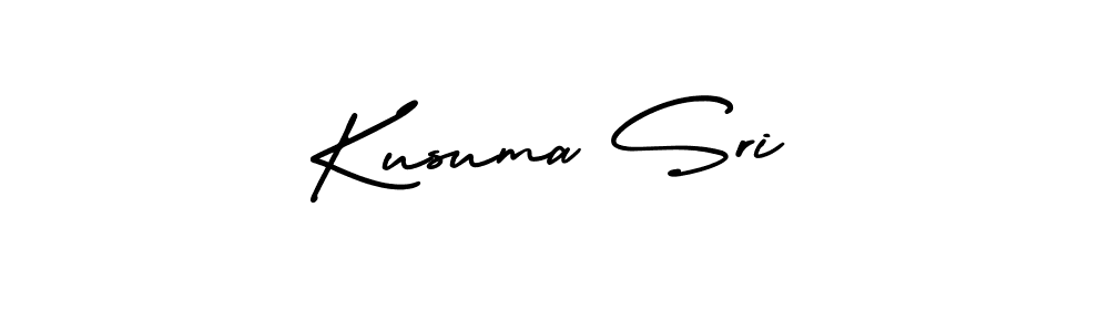 Make a beautiful signature design for name Kusuma Sri. With this signature (AmerikaSignatureDemo-Regular) style, you can create a handwritten signature for free. Kusuma Sri signature style 3 images and pictures png