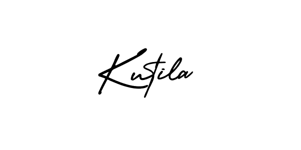 Use a signature maker to create a handwritten signature online. With this signature software, you can design (AmerikaSignatureDemo-Regular) your own signature for name Kutila. Kutila signature style 3 images and pictures png
