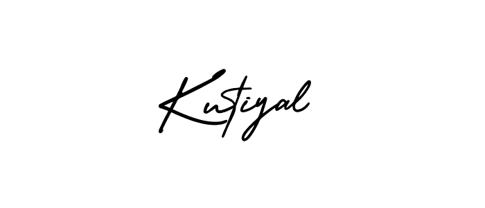 Make a beautiful signature design for name Kutiyal. With this signature (AmerikaSignatureDemo-Regular) style, you can create a handwritten signature for free. Kutiyal signature style 3 images and pictures png