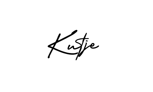 Make a beautiful signature design for name Kutje. With this signature (AmerikaSignatureDemo-Regular) style, you can create a handwritten signature for free. Kutje signature style 3 images and pictures png