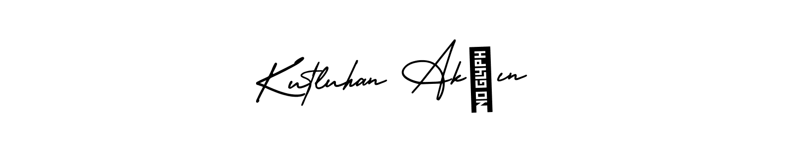 Make a beautiful signature design for name Kutluhan Akçın. With this signature (AmerikaSignatureDemo-Regular) style, you can create a handwritten signature for free. Kutluhan Akçın signature style 3 images and pictures png