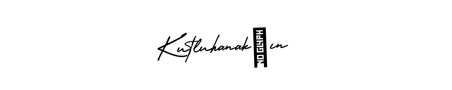 It looks lik you need a new signature style for name Kutluhanakçın. Design unique handwritten (AmerikaSignatureDemo-Regular) signature with our free signature maker in just a few clicks. Kutluhanakçın signature style 3 images and pictures png