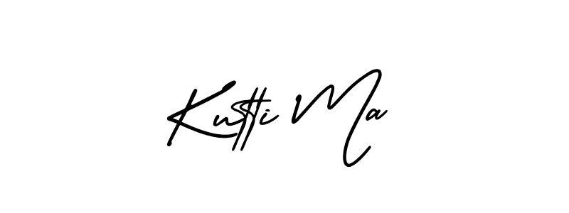 Design your own signature with our free online signature maker. With this signature software, you can create a handwritten (AmerikaSignatureDemo-Regular) signature for name Kutti Ma. Kutti Ma signature style 3 images and pictures png