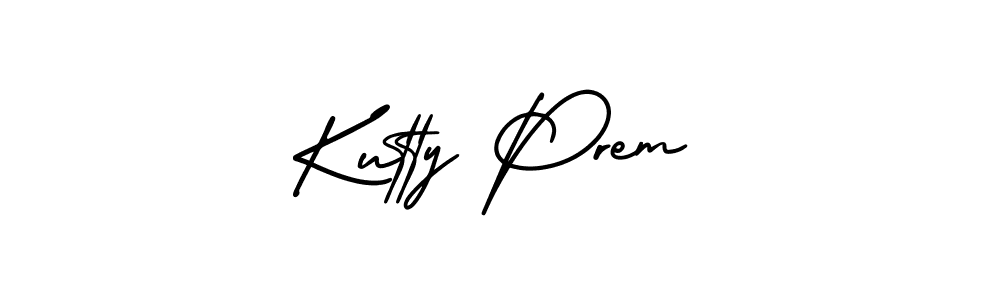 Make a beautiful signature design for name Kutty Prem. Use this online signature maker to create a handwritten signature for free. Kutty Prem signature style 3 images and pictures png