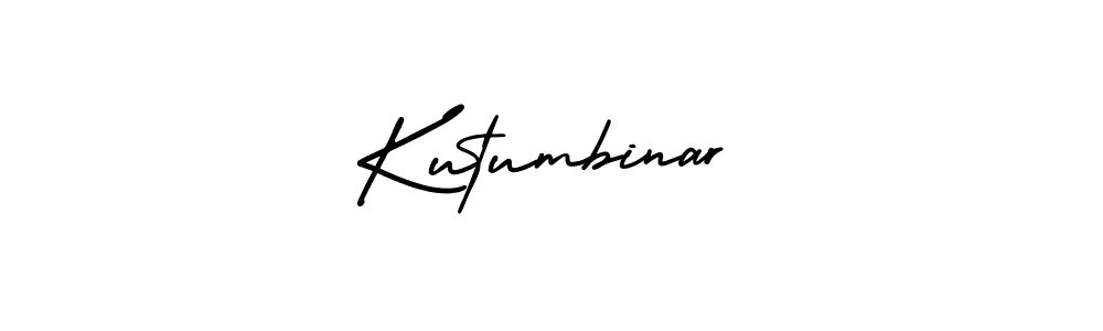 AmerikaSignatureDemo-Regular is a professional signature style that is perfect for those who want to add a touch of class to their signature. It is also a great choice for those who want to make their signature more unique. Get Kutumbinar name to fancy signature for free. Kutumbinar signature style 3 images and pictures png