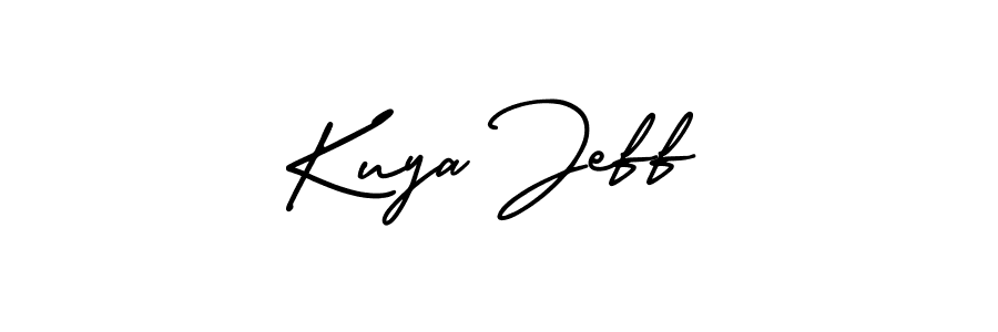 Make a beautiful signature design for name Kuya Jeff. With this signature (AmerikaSignatureDemo-Regular) style, you can create a handwritten signature for free. Kuya Jeff signature style 3 images and pictures png