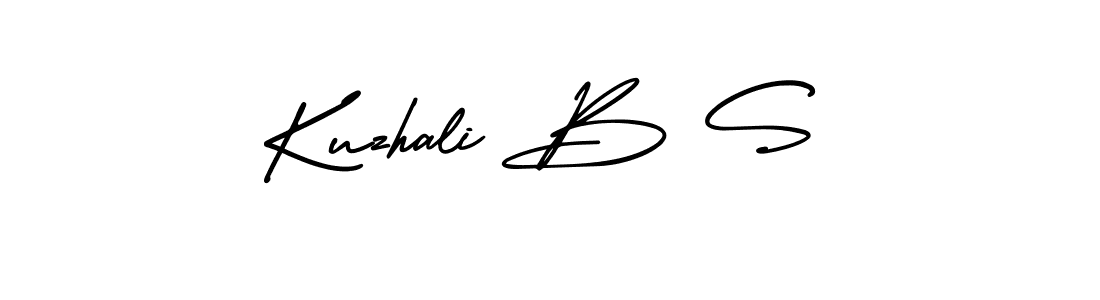 Design your own signature with our free online signature maker. With this signature software, you can create a handwritten (AmerikaSignatureDemo-Regular) signature for name Kuzhali B S. Kuzhali B S signature style 3 images and pictures png