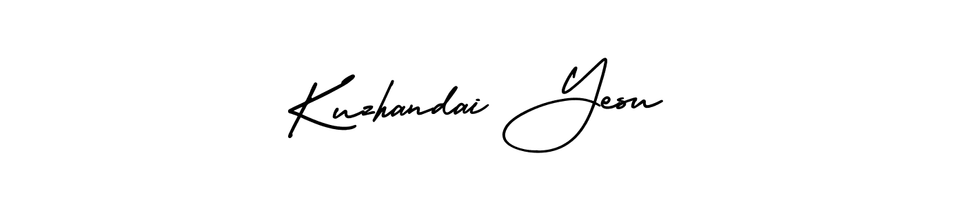 How to make Kuzhandai Yesu signature? AmerikaSignatureDemo-Regular is a professional autograph style. Create handwritten signature for Kuzhandai Yesu name. Kuzhandai Yesu signature style 3 images and pictures png