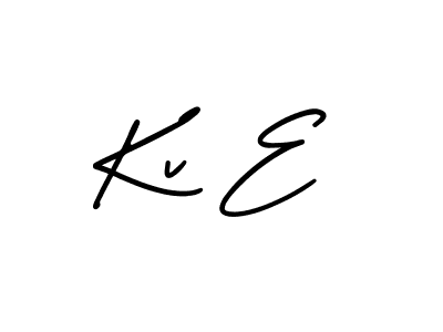 How to Draw Kv E signature style? AmerikaSignatureDemo-Regular is a latest design signature styles for name Kv E. Kv E signature style 3 images and pictures png