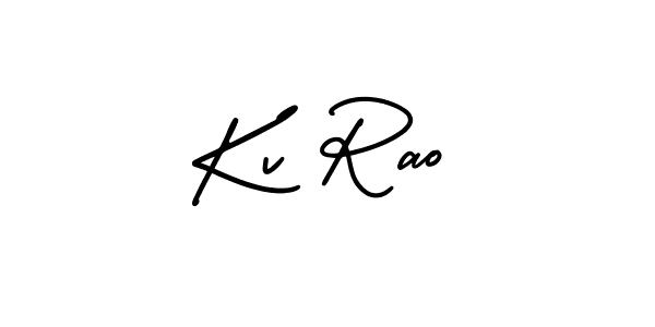 How to Draw Kv Rao signature style? AmerikaSignatureDemo-Regular is a latest design signature styles for name Kv Rao. Kv Rao signature style 3 images and pictures png