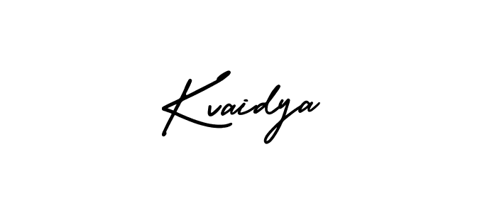 Kvaidya stylish signature style. Best Handwritten Sign (AmerikaSignatureDemo-Regular) for my name. Handwritten Signature Collection Ideas for my name Kvaidya. Kvaidya signature style 3 images and pictures png