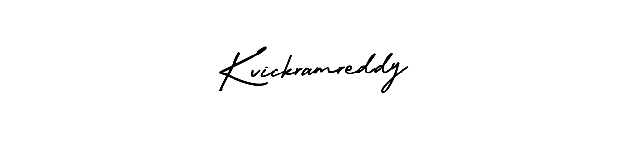 Kvickramreddy stylish signature style. Best Handwritten Sign (AmerikaSignatureDemo-Regular) for my name. Handwritten Signature Collection Ideas for my name Kvickramreddy. Kvickramreddy signature style 3 images and pictures png