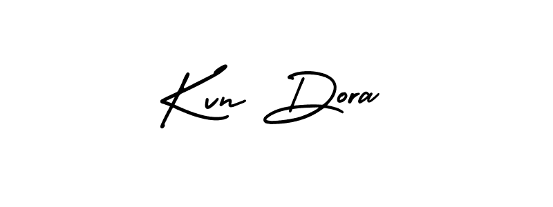 Also You can easily find your signature by using the search form. We will create Kvn Dora name handwritten signature images for you free of cost using AmerikaSignatureDemo-Regular sign style. Kvn Dora signature style 3 images and pictures png