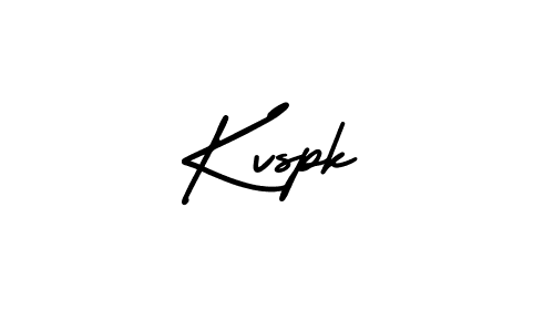 Kvspk stylish signature style. Best Handwritten Sign (AmerikaSignatureDemo-Regular) for my name. Handwritten Signature Collection Ideas for my name Kvspk. Kvspk signature style 3 images and pictures png