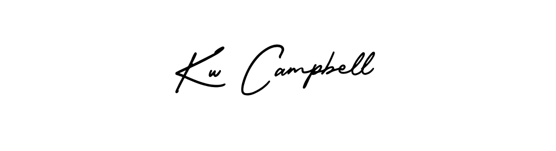Design your own signature with our free online signature maker. With this signature software, you can create a handwritten (AmerikaSignatureDemo-Regular) signature for name Kw Campbell. Kw Campbell signature style 3 images and pictures png