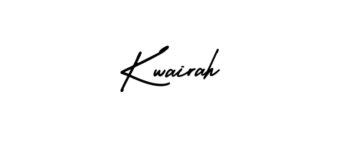 How to make Kwairah signature? AmerikaSignatureDemo-Regular is a professional autograph style. Create handwritten signature for Kwairah name. Kwairah signature style 3 images and pictures png