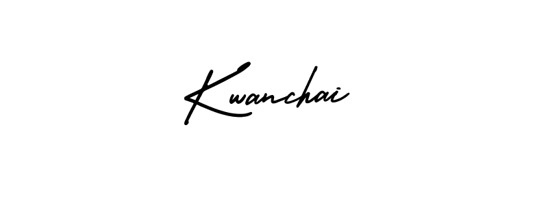 Create a beautiful signature design for name Kwanchai. With this signature (AmerikaSignatureDemo-Regular) fonts, you can make a handwritten signature for free. Kwanchai signature style 3 images and pictures png