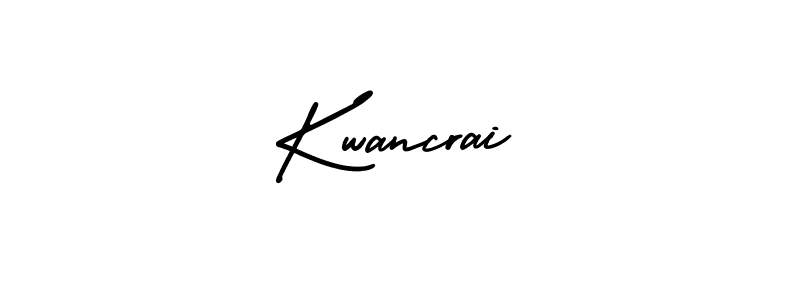 Create a beautiful signature design for name Kwancrai. With this signature (AmerikaSignatureDemo-Regular) fonts, you can make a handwritten signature for free. Kwancrai signature style 3 images and pictures png