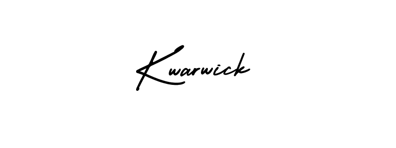 You should practise on your own different ways (AmerikaSignatureDemo-Regular) to write your name (Kwarwick) in signature. don't let someone else do it for you. Kwarwick signature style 3 images and pictures png